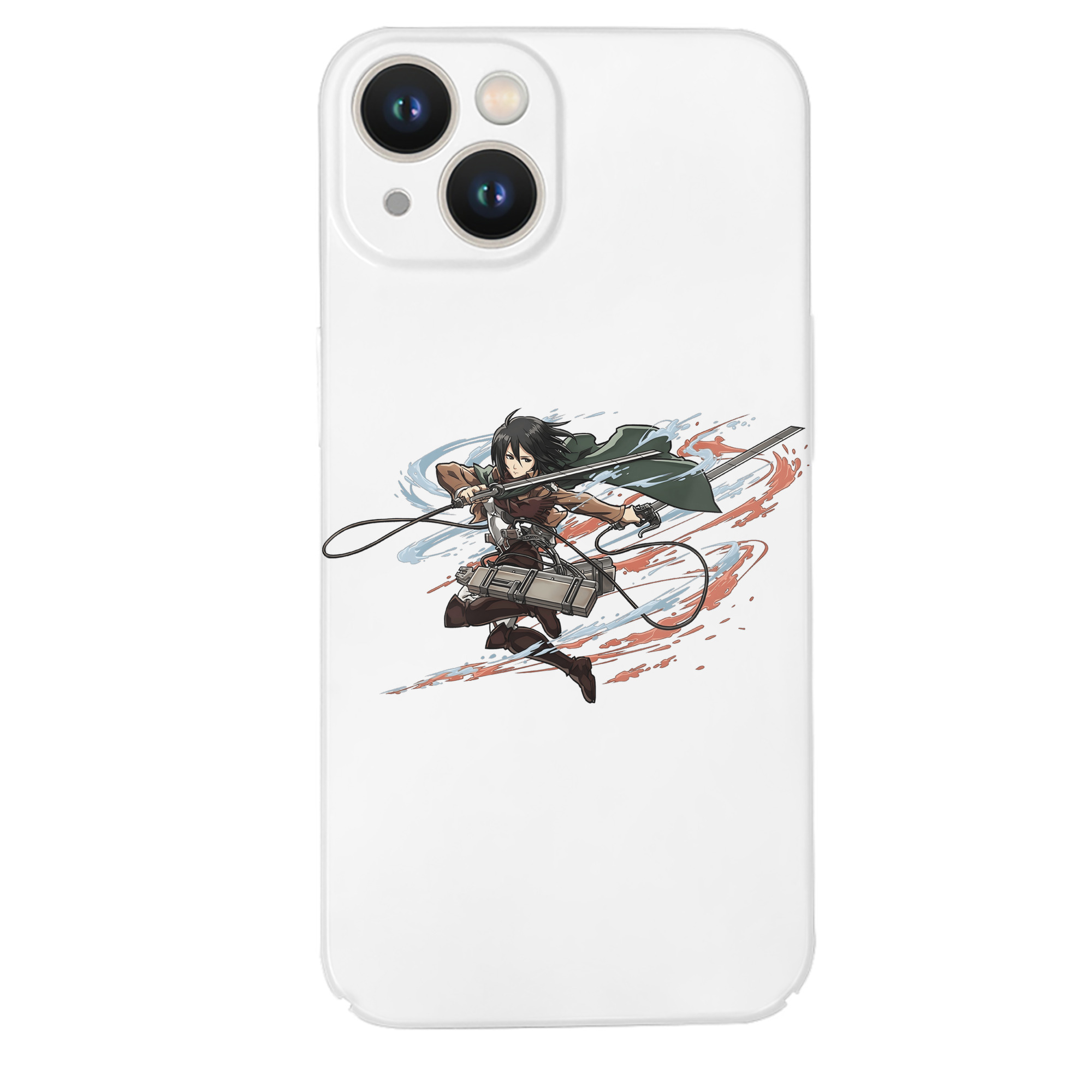 （画像用） 進撃の巨人 ミカサ·アッカーマン Attack on Titan Mikasa Ackerman 【iPhone 14シリーズ対応】ハードケース